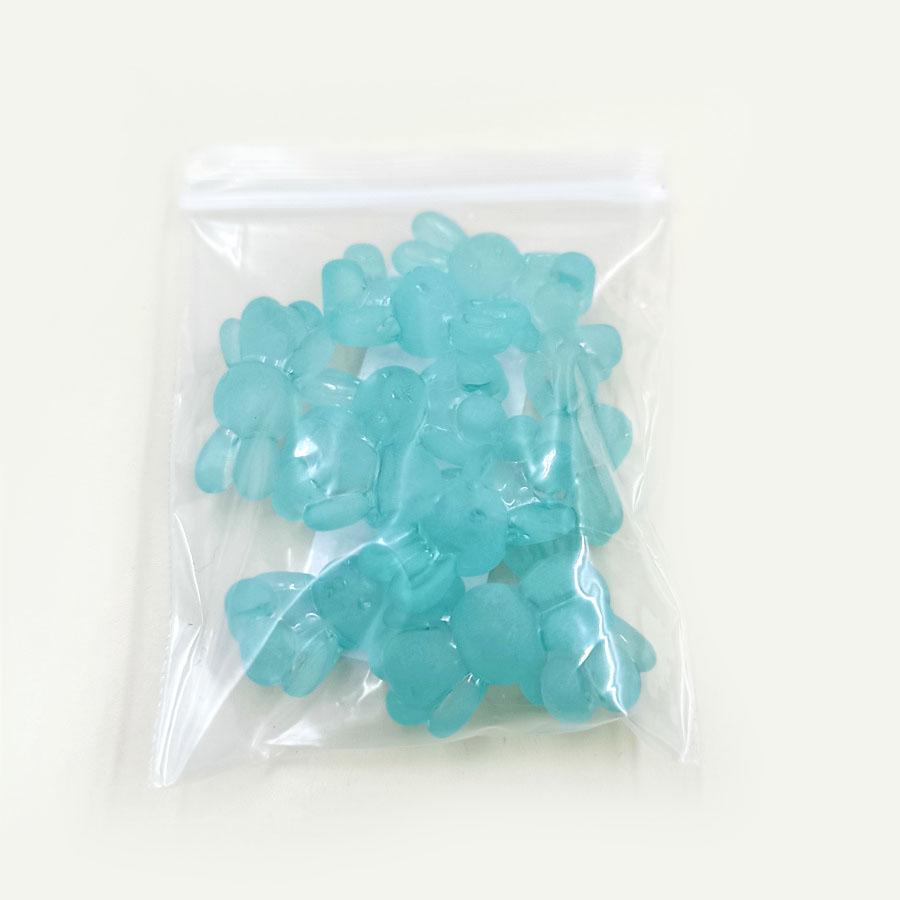 10Pcs DIY Resin Jelly Colored Frosted Rabbit Spacer Beads For Jewelry Making DIY Bracelet Necklace Hair band Jewelry Accessory