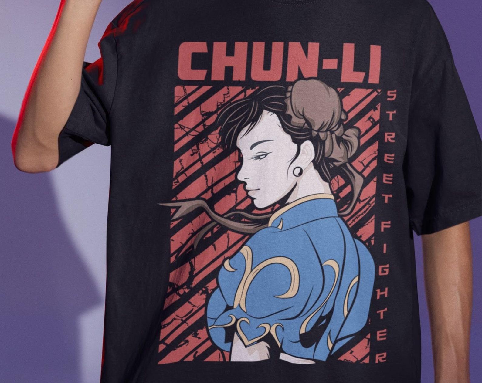 Chun Li Portrait Super Street Fighter 2 Turbo Premium Unisex T-shirt. S