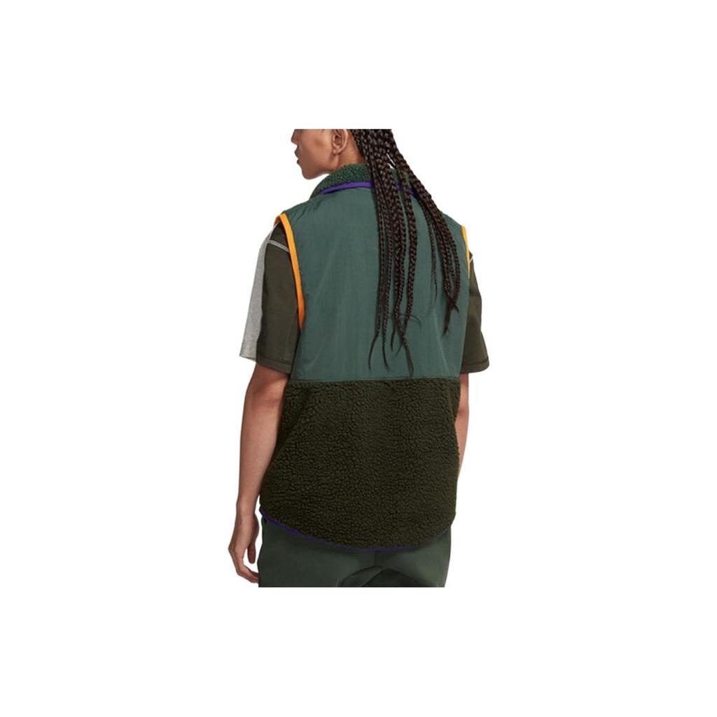 Nike Vests Men's Green Lapel Moderate Other CD3143-337