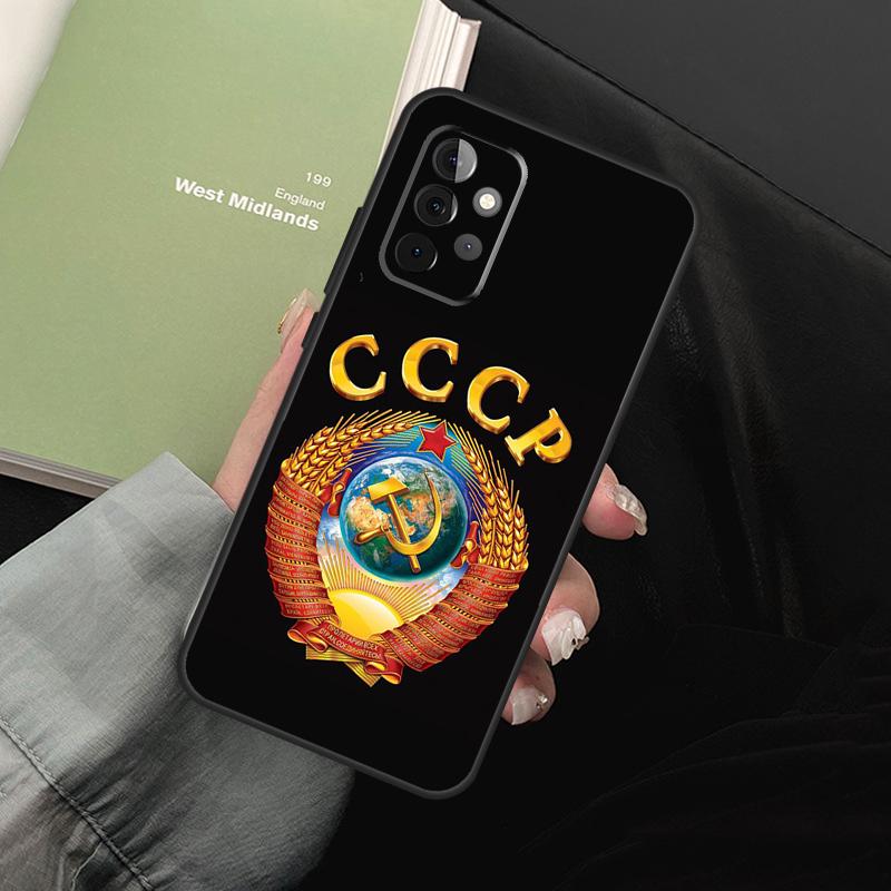 Vintage USSR CCCP For Samsung Galaxy A05 A06 A36 A26 A16 A54 A34 A14 A22 A32 A52 A55 A35 A15 A53 A13 A56 Case