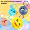 Hand Eye Coordination Kids Rotating Light-emitting Ball Novelty Fly Ball Toy