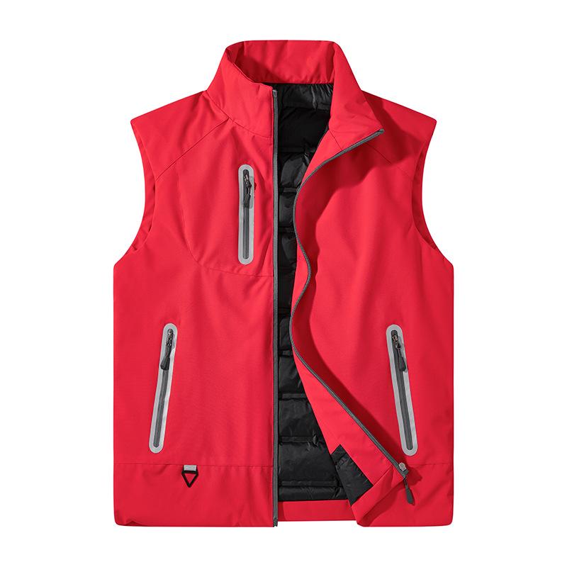 

Reflective Warm Vest with Multiple Pockets and Custom Logo for Supermarket Volunteers 2XL красный
