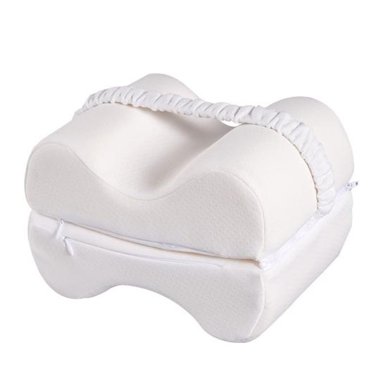 

Подушка для ног для спящих на боку Подушка-разделитель для колен из пены с памятью Подушка для облегчения боли в лодыжках для сна Циркуляция крови Выравнивание позвоночника Ишиас Беременность белый