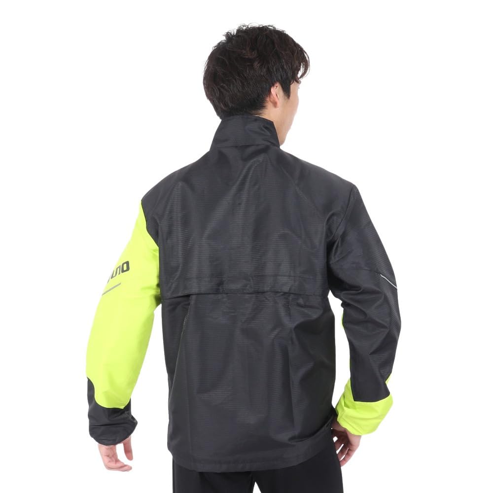 Tennis Wear Active Warmer Jacket Heat Retention Water Repellent 62MEA502 Black X Lime Green S [Mizuno]