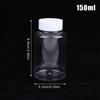 15-500Ml Transparent Plastic Bottle Wide Mouth Medicine Bottle With Screw Lid Seal Vials Liquid Reagent Container Food Grade