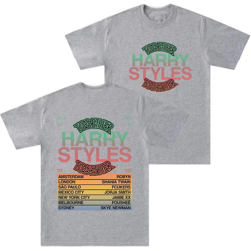 Harry Styles Together Tour Summer Unisex Crew Neck Cotton Comfortable Short Sleeve Unisex Tshirt Fashion