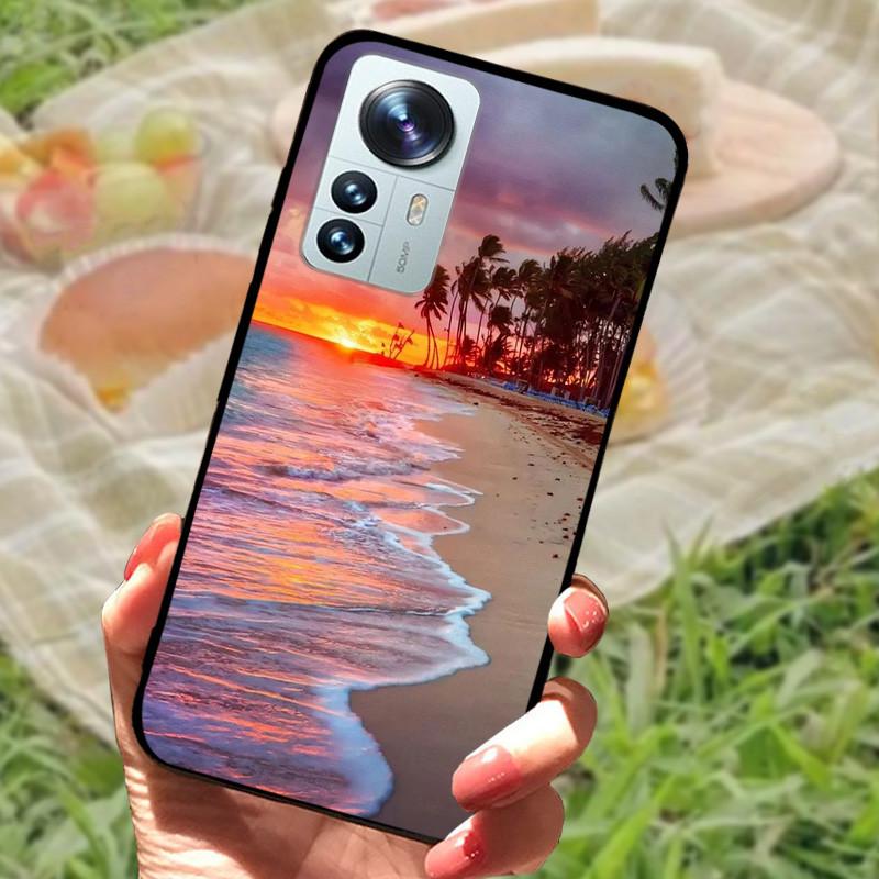 For Xiaomi Mi 12 Case 12X 12S Soft Silicone Cartoon Painted Phone Cover For Xiaomi 12 Pro Case 12S PRO Shockproof Coques Bumper