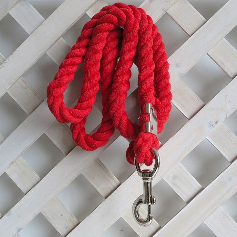 Braided Cotton Horse Leading Rope with Swivel Buckles Heavy Duty Leading Rope Thick Horse Leading Rope Cotton Enduring