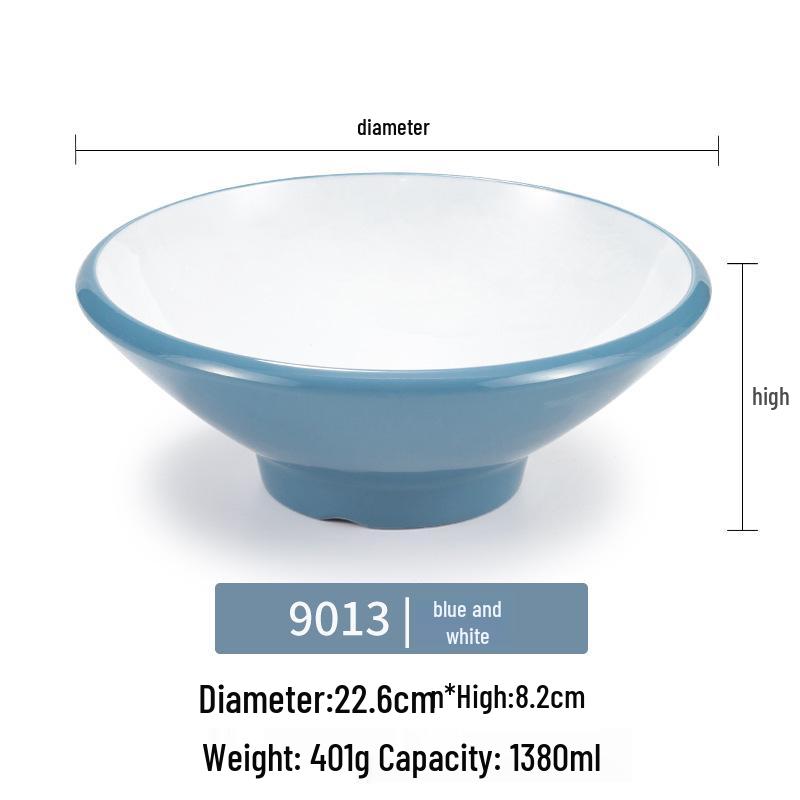 Melamine Noodle Bowl for Noodle Restaurants: Ideal for Luosifen, Malatang, Rice Noodles, and Chongqing Xiaomian