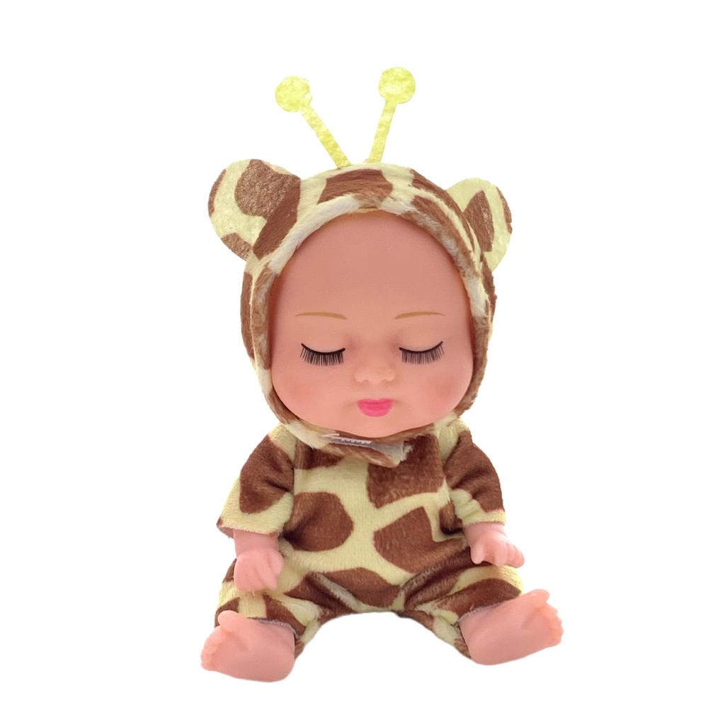 5 Inch 13CM Sleep Doll Simulation Baby Bjd Rebirth Doll Animal Clothing Sleeping Doll