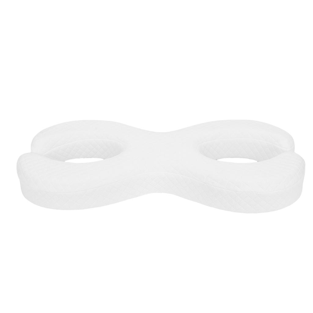 Face Pillow for Side Sleepers Memory Foam 2 Holes Soft Washable Ear Piercing Pillow for Deep Sleepin