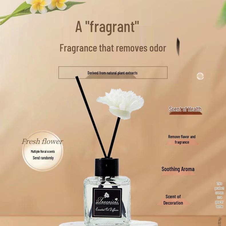 Blackross Brown Square Aroma Diffuser - Small Flameless Essential Oil Gift for Indoors Jasmine