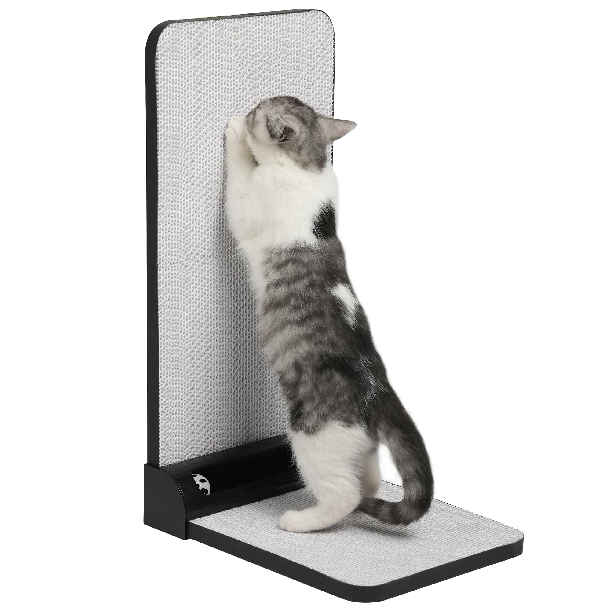 

Когтеточка для кошек Meecal Вертикальная когтеточка для кошек Картонная когтеточка для кошек Настенный трекбол в комплекте Когтеточка для кошек В56см белый