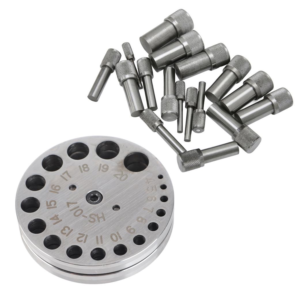 Circle Round Disc Cutter Set Professional Steel Jewelry Making Metal Forming Pendant Punch Tool