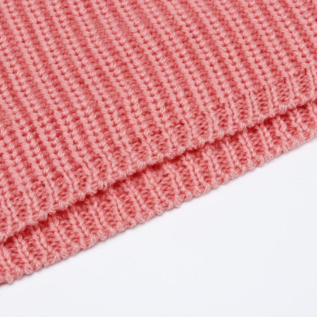 Unisex Women Winter Warm Infinity 2 Circle Cable Knit Cowl Neck Scarf Shawl