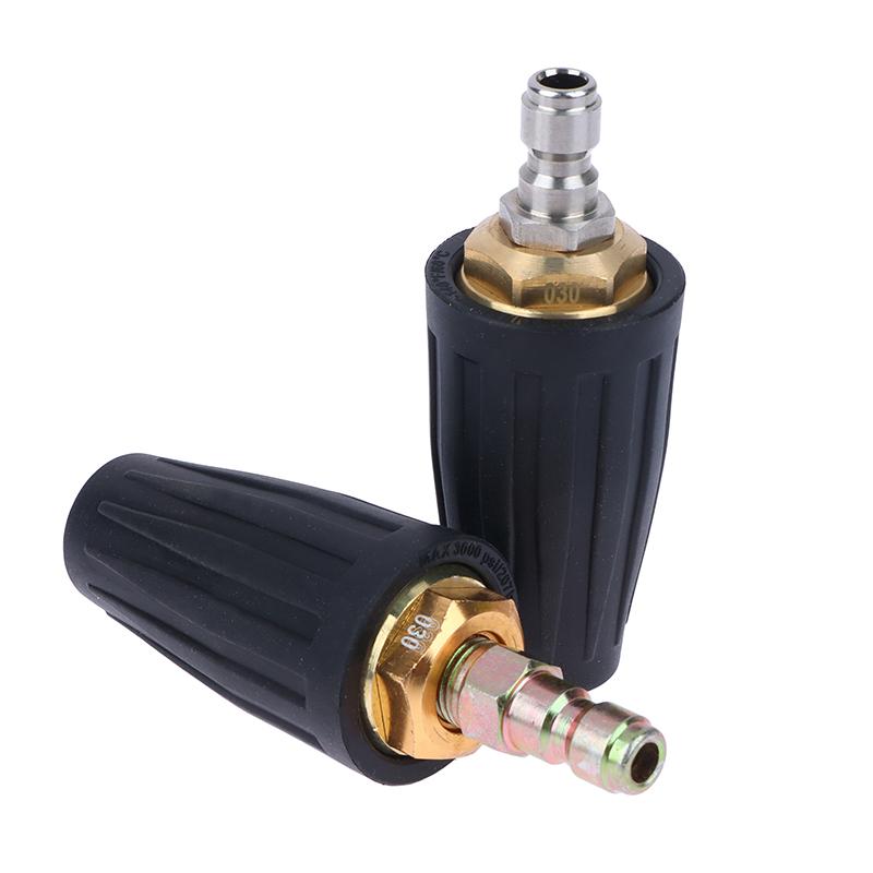 1 bucă vârfuri de spălat cu presiune turbo duză cu pulverizare rotativă la 360° duză turbo 4000 PSI cu conector rapid de 1/4 inch pentru