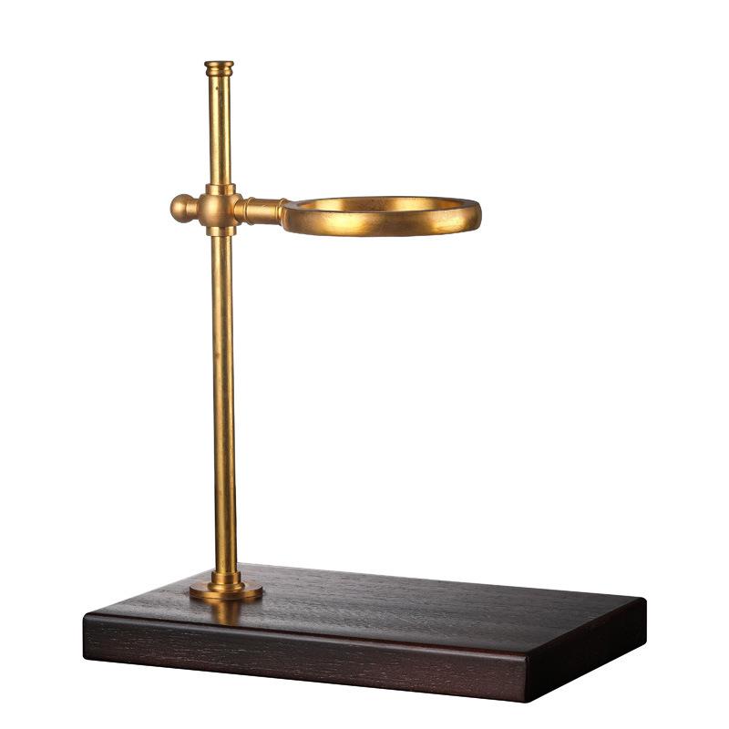 Kaffeekanne Handaufguss Kupferrahmen, Set Glas Kaffeekanne Handaufguss, Verstellbarer Handaufguss Kupferrahmen, Leicht zu demontieren