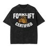 Forklift Certified Tshirt Summer  Streetwear Tshirts Cotton Harajuku Tshirt For Man Short Sleeve Custom Diy Tops