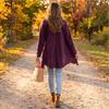 Women's Casual Open Front Wool Cardigan Coat, Long Sleeve, Color, Fall Winter Outerwear