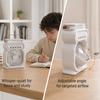 Misting Desktop Fan, Portable Cooling Fan with Water Spray, 450ml Tank ,Timer, Ambient Light, 3 Speed USB Rechargeable Mini Fan for Home Office Travel