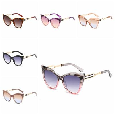 Fashion Vintage Design Sunglasses Multicolor Trendy Metal Frame Sun Glasses Luxury Gradient Steam Punk Eyewear