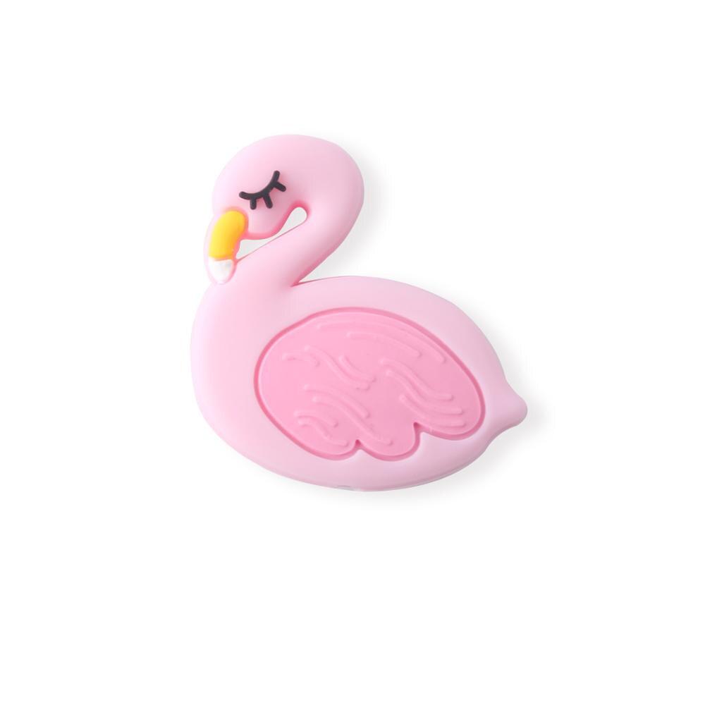 Baby Teether Newborn Infant Silicone Chewable Duck Cartoon Teething Toy Necklace