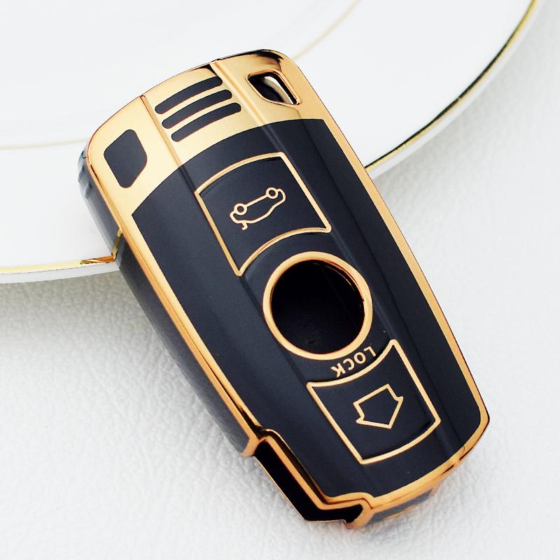 

Мягкий чехол для ключей из ТПУ для BMW X1 X5 X3 1 3 5 6 Series Z4 E60 E61 E70 E81 E87 E90 E91 E92, аксессуары Gold Case Style