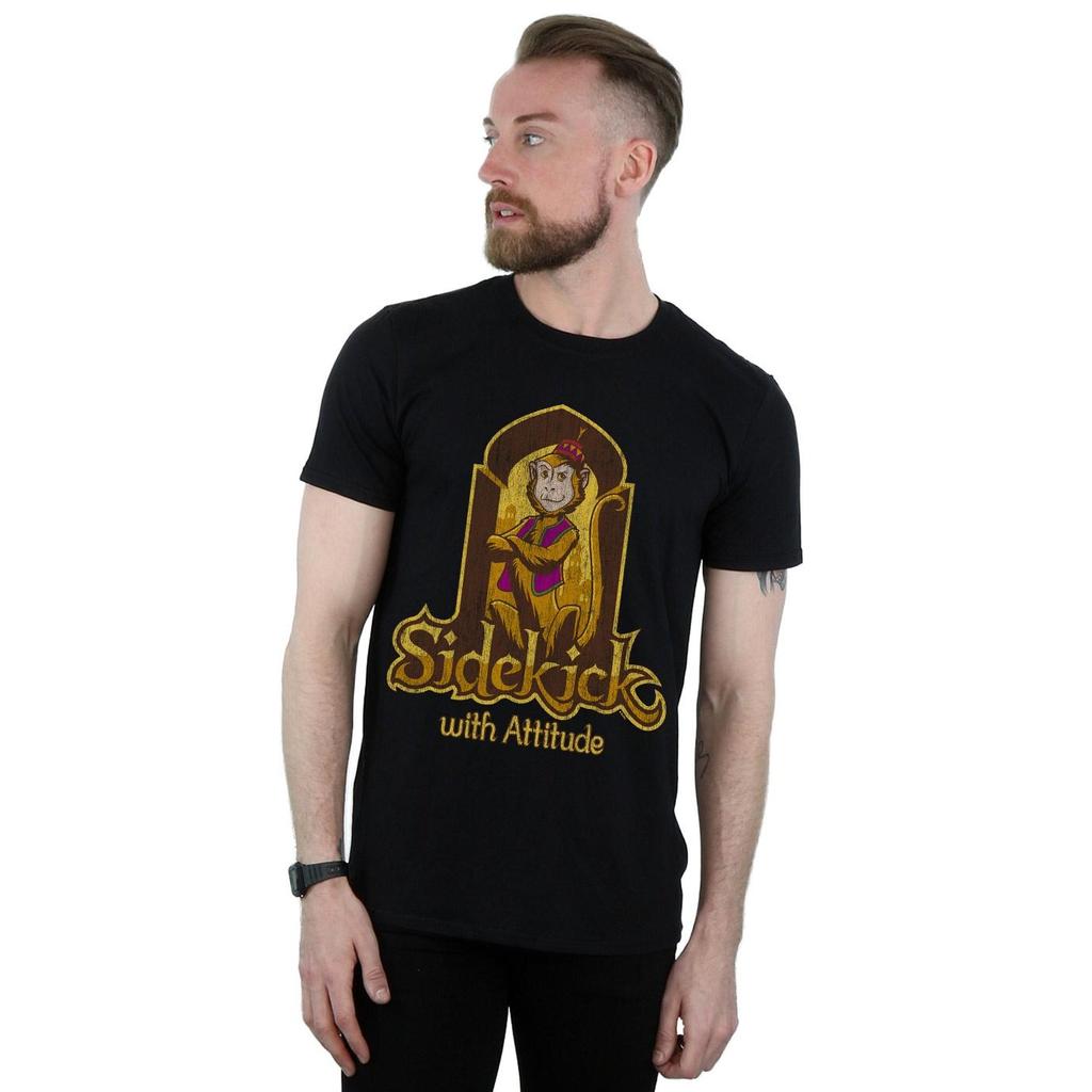 Disney Mens Aladdin Movie Abu Sidekick With Attitude T-Shirt