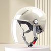 Motorcycle Helmet for Woman Men Electric Bike Half Helmet in Summer with long visor