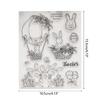 Metal Cutting Dies Easter Rabbit Clear Stamps for DIY Craft Card Making Embossin