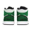 Jordan Air Jordan 1 Slip Resistant Mid top Vintage Basketball Shoes Men's Black White Green 852542-100(Team210-)