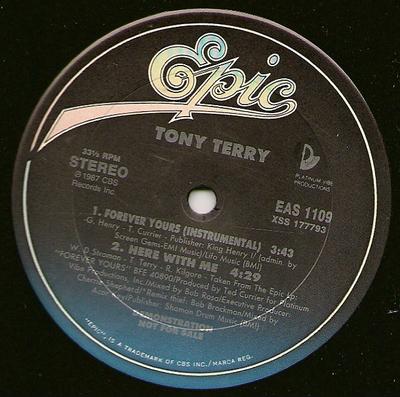 12inch Record TONY TERRY - Forever Yours EAS1109 Epic 1988 US Dance & Electronica Used