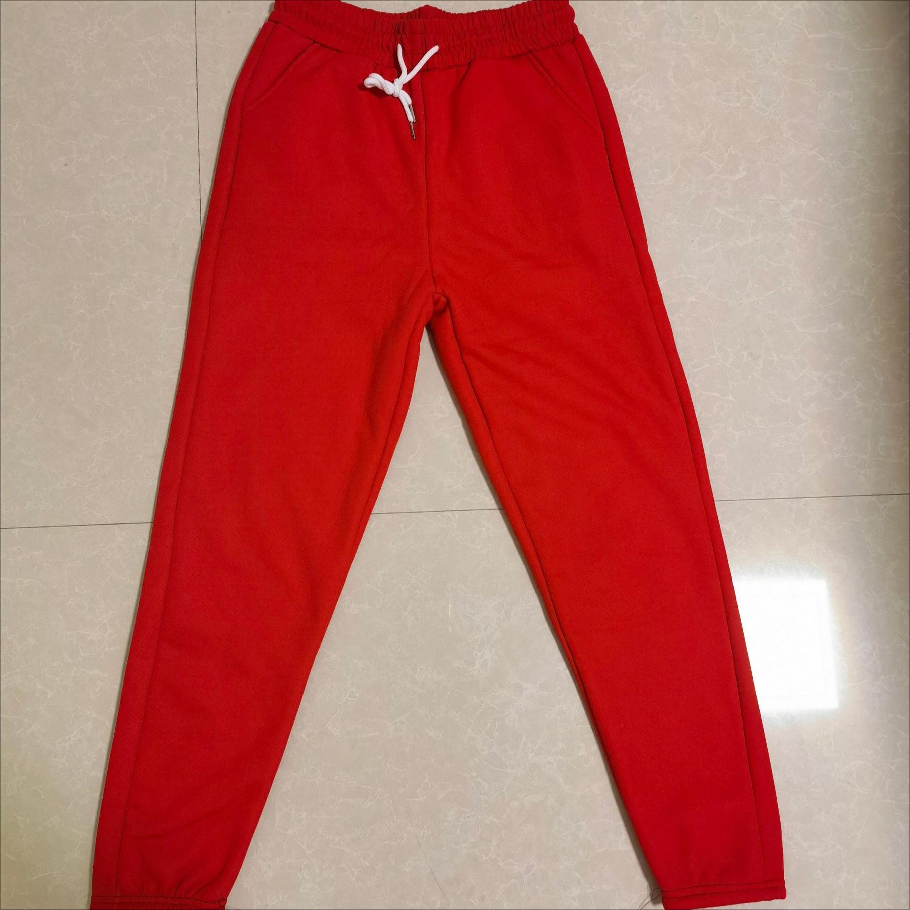 Штаны из овечьего флиса Осень-зима Плюс Флис Плотные спортивные штаны Женские шаровары — фото 6