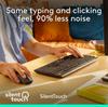 Logitech MK295 Enterprise Light Sound Keyboard and Mouse Set Wireless Bluetooth Office Set Full Size with Wireless 2.4G Receiver