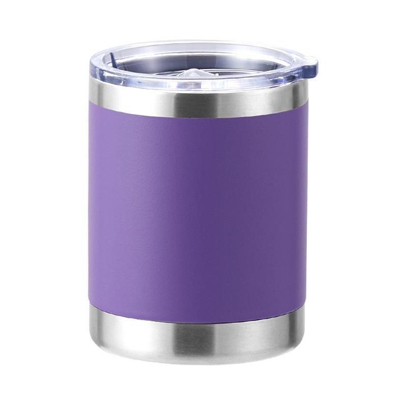 12 oz Kaffeetasse, Vakuumisolierte Campingtasse mit Deckel, doppelwandiger Edelstahl-Reisebecher für Zuhause, Büro, Schreibtisch