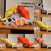 Red Koi Fish Plush Doll With Short Plush Material And Fluffy Structure For Living Space Decor