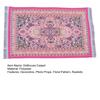Dollhouse Carpet Floral Pattern Miniature Floor Rug with Tassel Decoration for Play