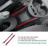 For Fiat 500 500C 2016-2024,500E 2016-2019/Abarth 595 595C 695 695C 2016-2024 Real Soft Carbon Fiber Gear Storage Strip Sticker