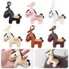 Lightweight Design Horse Keychain Pendant PU Leather Horse Hanging Rope  Bag Decoration