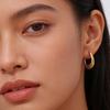 MamacitaPlay 316L Stainless Steel Mixed Color Hoop Earring 18K Gold Plated Waterproof Jewelry For Women Minimalist Earrings Gift