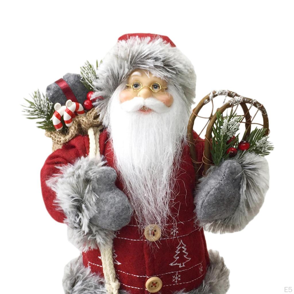 Christmas Decoration Santa Figurine Figure Toys Small Decor Statue for Party Birthday Bedroom