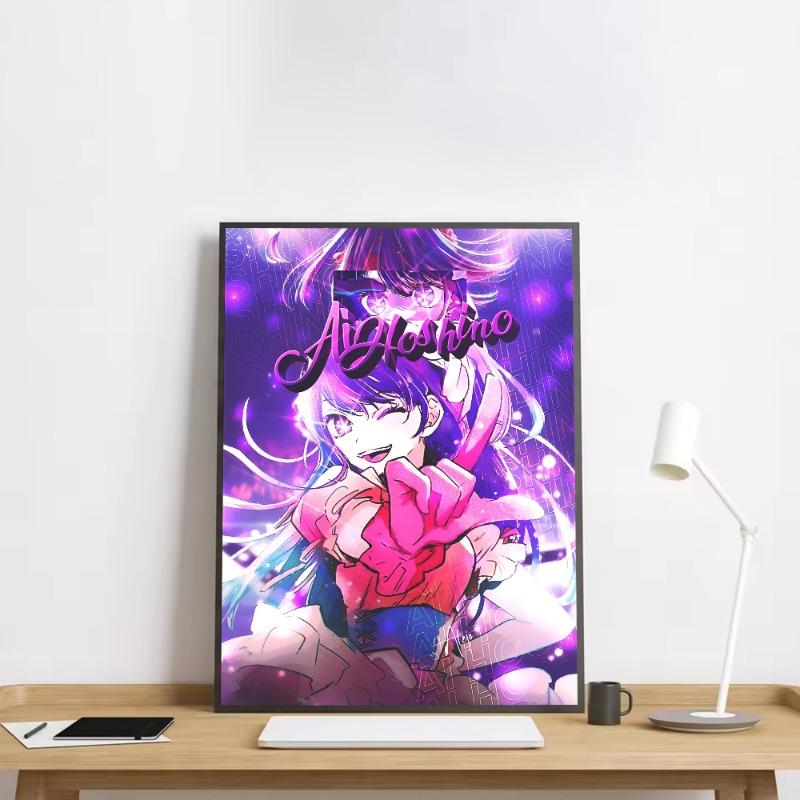 Anime O-Oshi No Ko Hoshino Ai Poster HD art muro adesivo impermeabile casa soggiorno bar decorazione