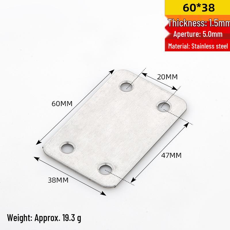 Stainless Steel 90° L-Shaped Right Angle Corner Bracket Connector