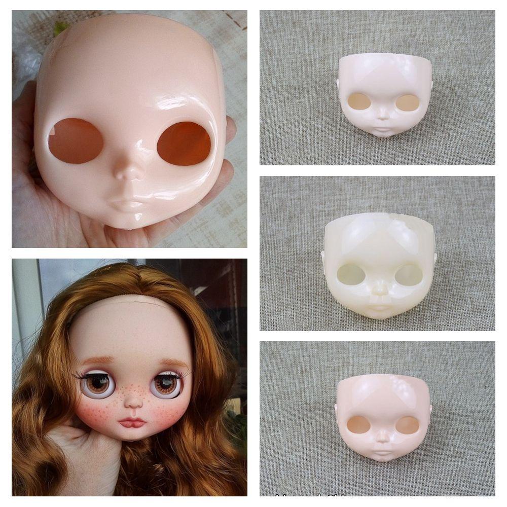 Hobbies White Normal Skin Head DIY Change Makeup 1/6 Blythe Kid Toys Doll Faceplate