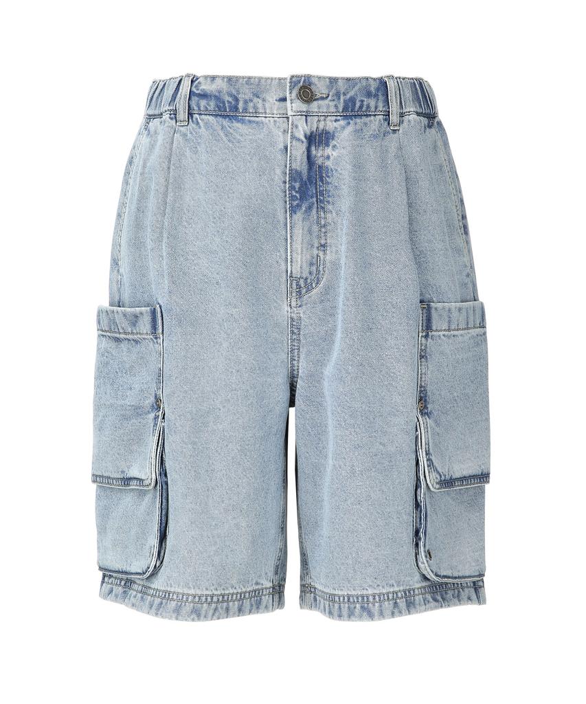 IL CORSO Pocket X-Flap Denim Shorts Light Blue Iepa5E405B1