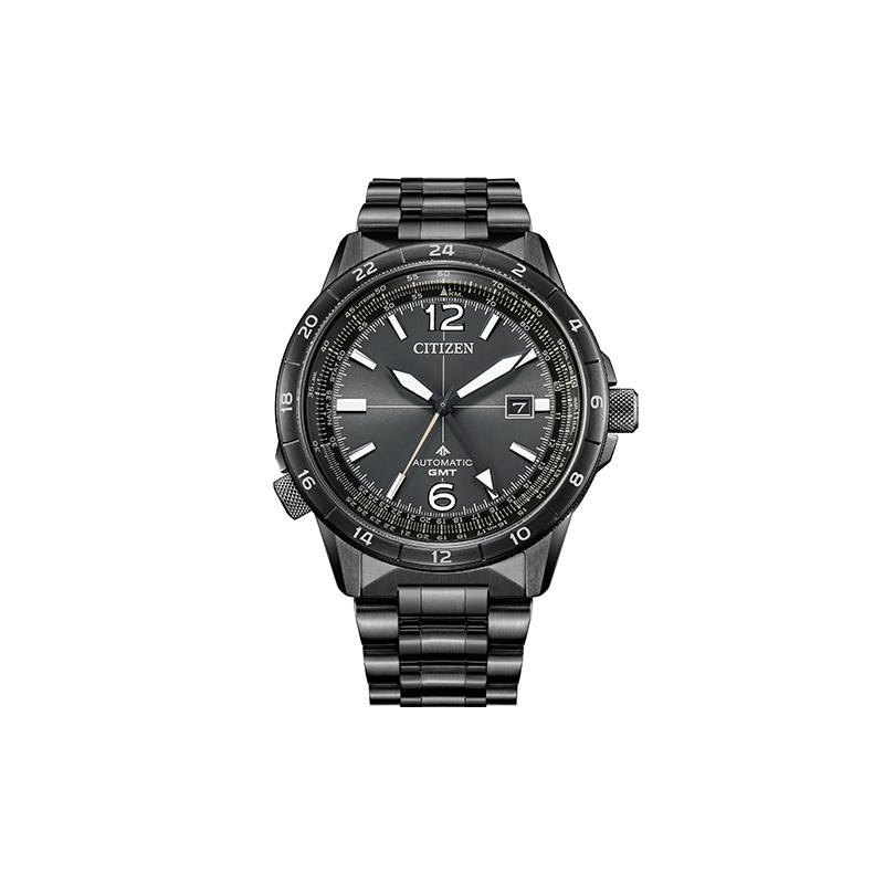 

CITIZEN PROMASTER Series Sports Leisure Simple Mechanical Movement Steel Strap 45mm Men s Watch Black Dial NB6045-51H чорний