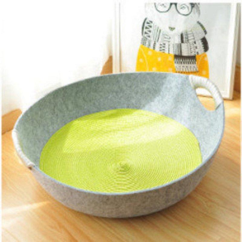 

Фетровая кошачья будка, прохладная будка летом, кошачий домик, питомник, будка для тедди на все сезоны серый