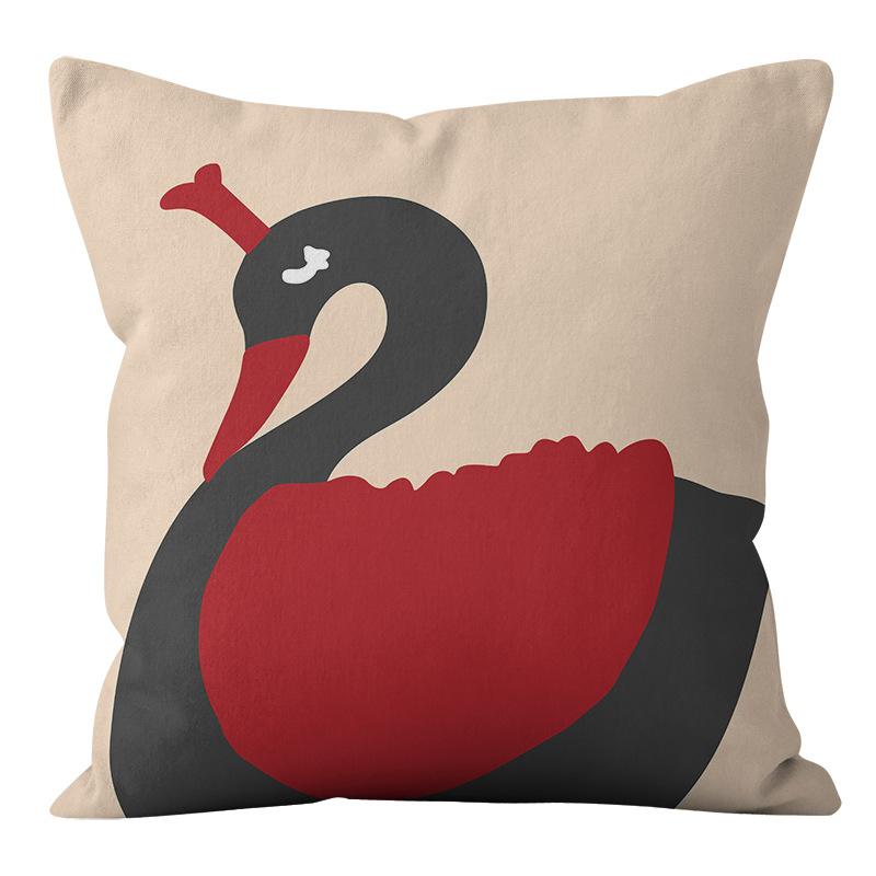 

National Trend Modern Simple Wedding Festive Wedding Living Room Bedroom Sofa Pillow 45X45CM (pillowcase)