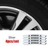 Car Wheel Side Rims Emblem Stickers for Mitsubishi Lancer ASX L200 Colt Pajero Outlander Mirage Eclipse Exterior Decoration QC3