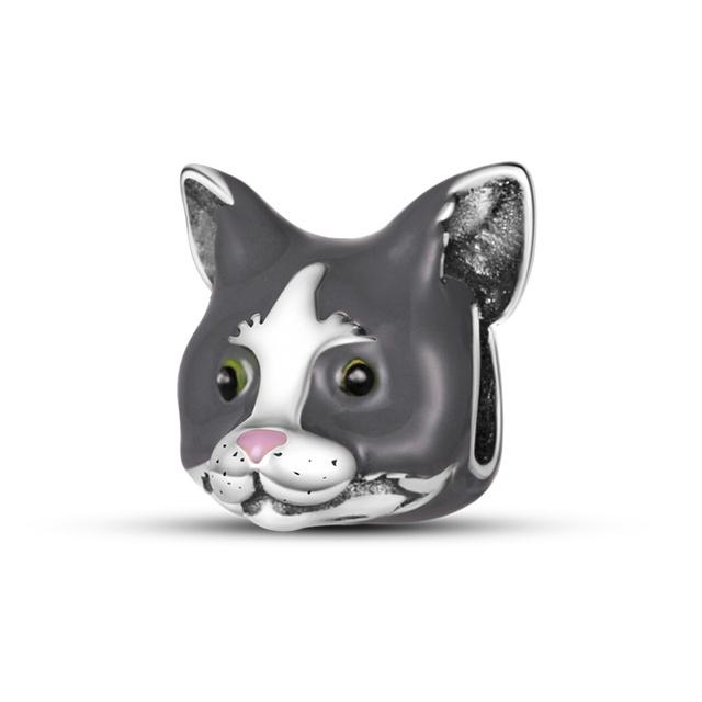 925 Sterling Silver Night Sky Bat Colorful Dragonfly Butterfly Cute Puppy Fine Beads Fit Charm Bracelet Jewelry